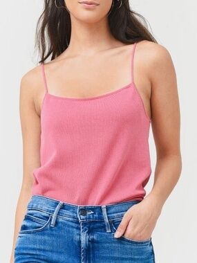 Vince Knit Tank Top Sleeveless Casual Top Rose Pink - size M - NWT